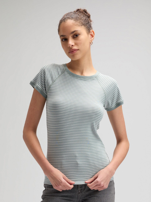 Tricou Gri Deschis Slim Femei [3]
