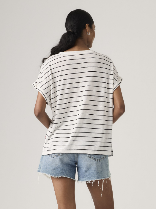 Tricou Alb/Negru Regular Femei [4]