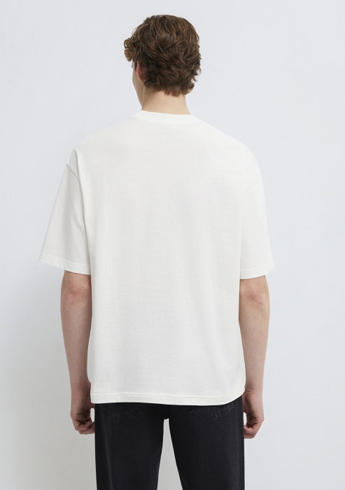 Tricou Alb Oversize Barbati [6]