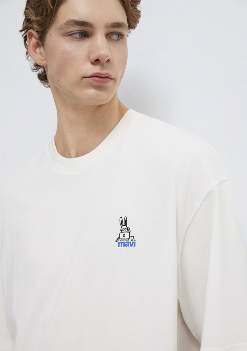 Tricou Alb Oversize Barbati [2]