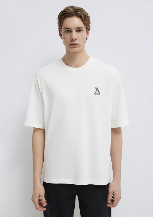 Tricou Alb Oversize Barbati [4]