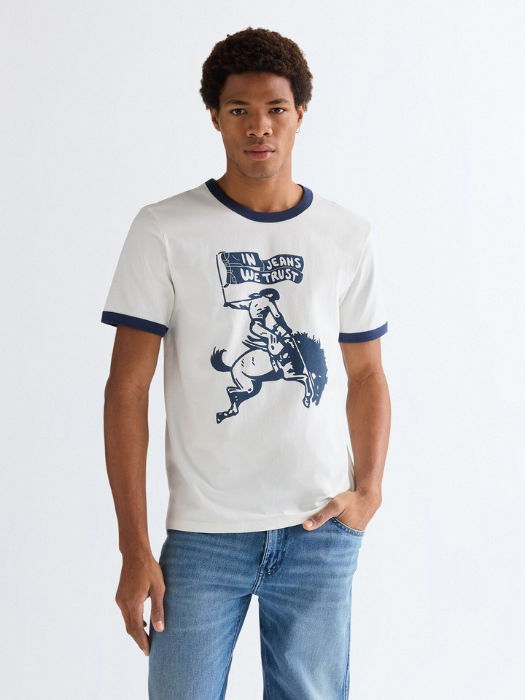 Tricou Alb Regular Barbati [2]