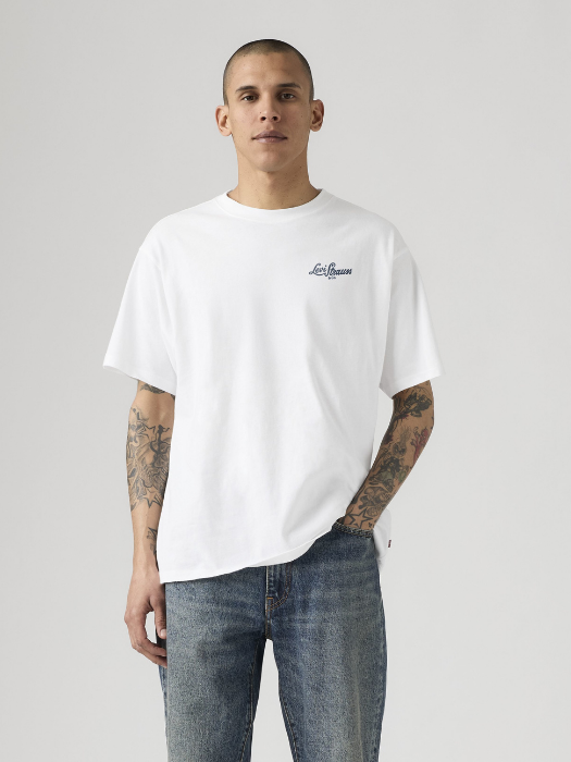 Tricou Alb Relaxed Barbati [3]