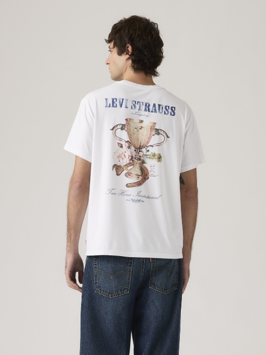 Tricou Alb Relaxed Barbati [2]