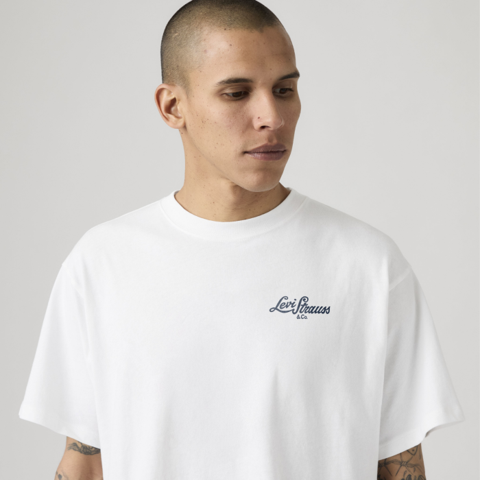 Tricou Alb Relaxed Barbati [2]