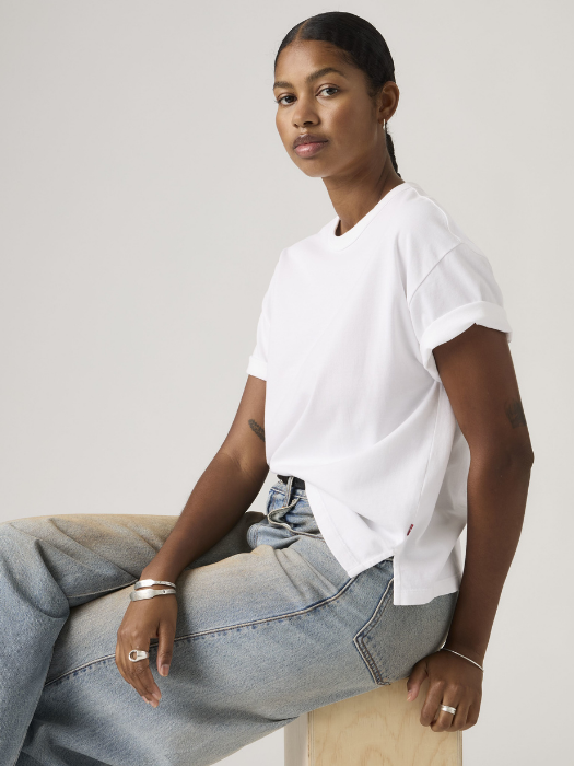 Tricou Alb Relaxed Femei [2]