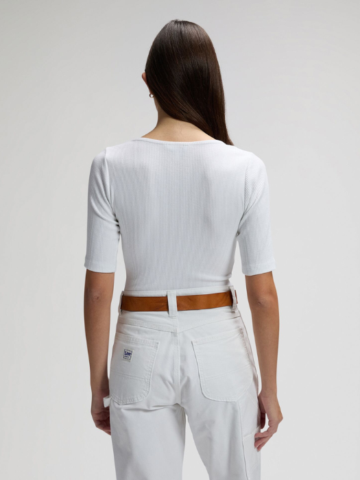 Женская Футболка Белая Slim [4]