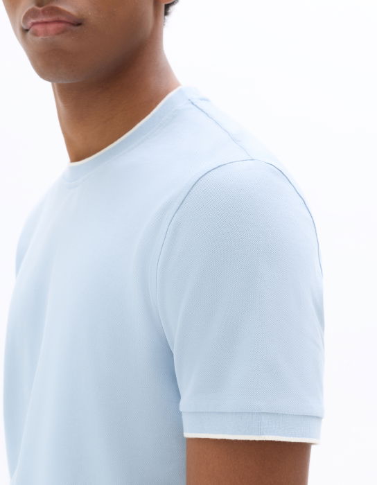 Tricou Albastru Regular Barbati [4]