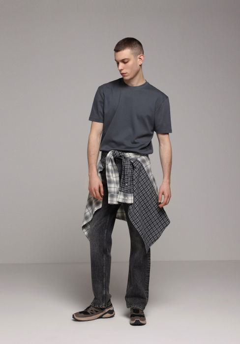 Tricou Gri Inchis Barbati [2]