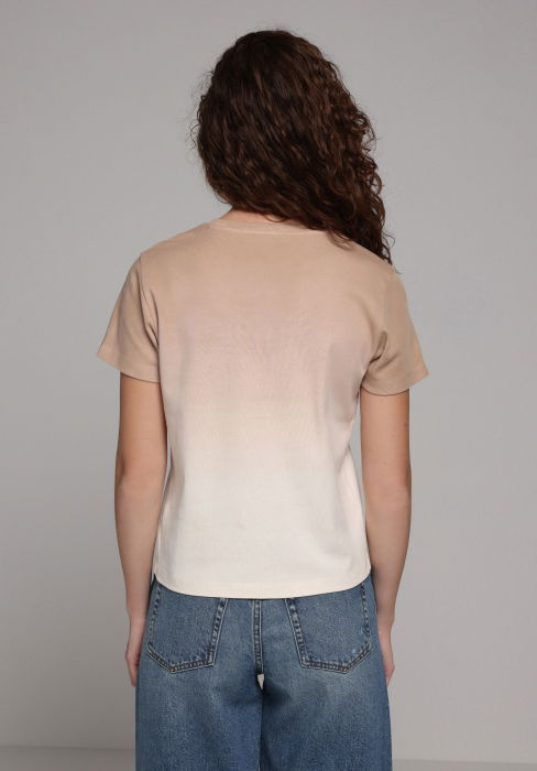 Женская Футболка Бежевая [2]