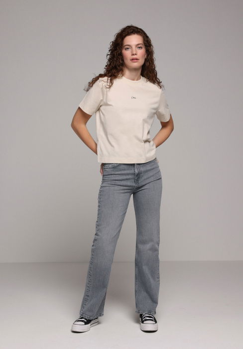 Женская Футболка Бежевая [3]