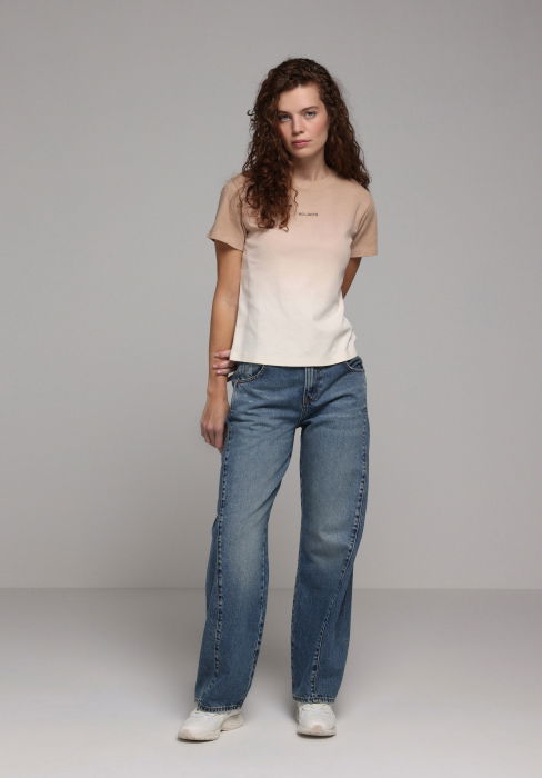 Женская Футболка Бежевая [3]