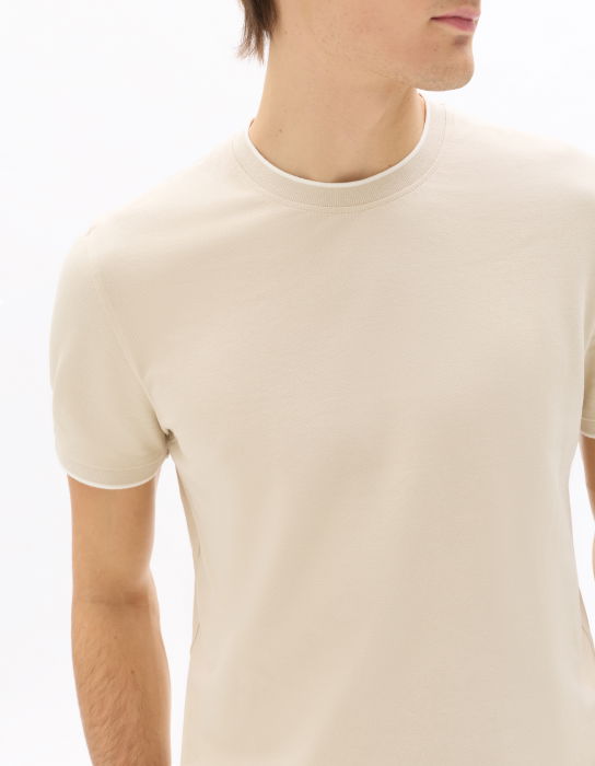 Tricou Bej Regular Barbati [4]