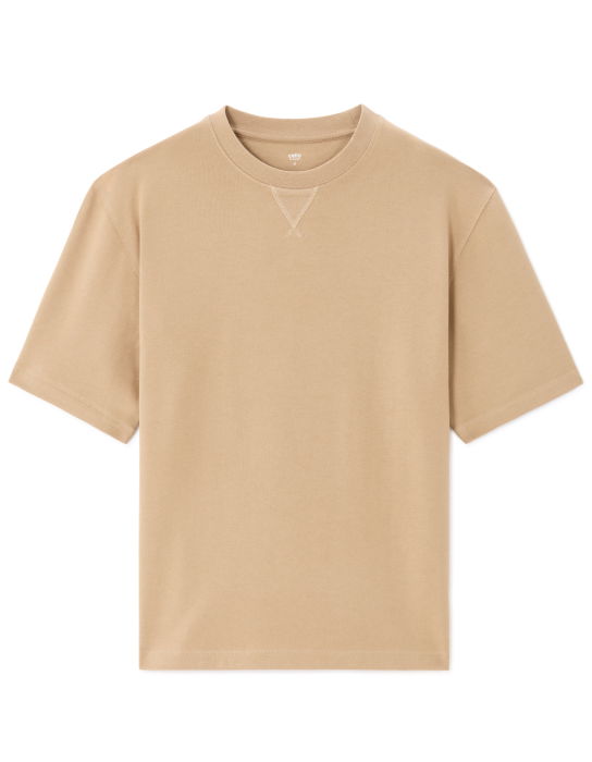 Tricou Bej Oversize Barbati [5]