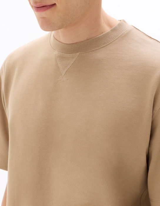 Tricou Bej Oversize Barbati [4]