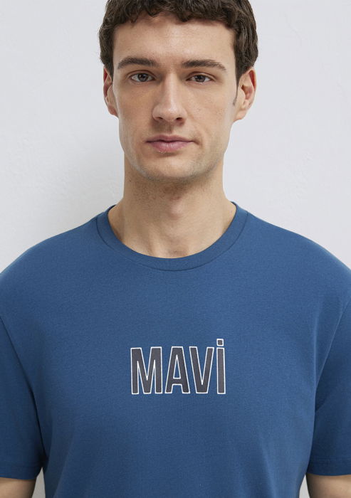 Мужская Футболка Синяя  [6]