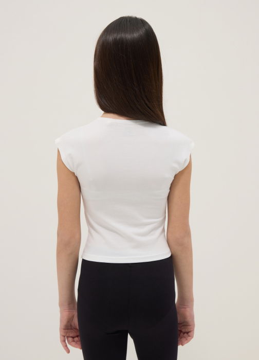 Tricou Bright White Fete 10-15 Ani [2]