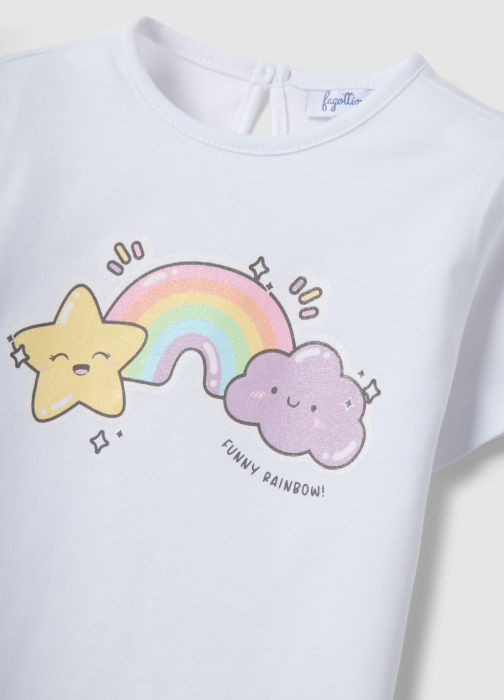 Футболка Для Девочек Brilliant White 9-36 Месяцев [3]