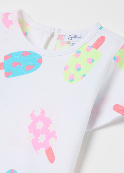 Футболка Для Девочек Brilliant White 9-36 Месяцев [3]