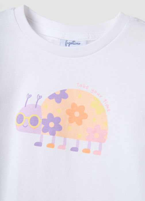 Футболка Для Девочек Brilliant White 9-36 Месяцев [3]