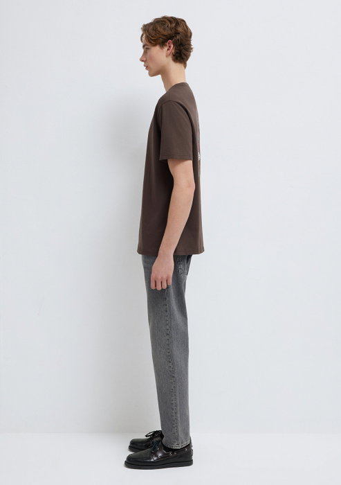 Мужская Футболка Коричневая  [4]