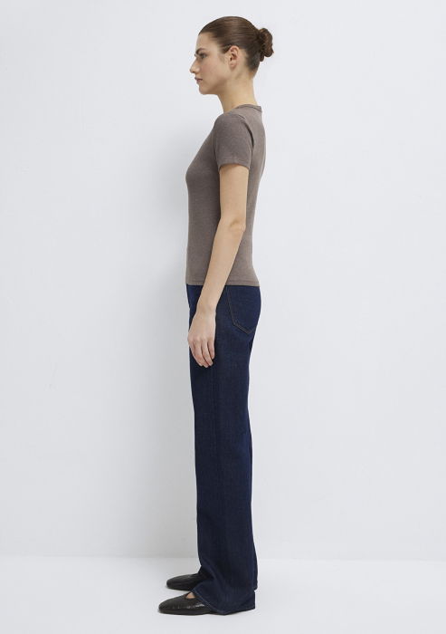 Женская Футболка Коричневая  [4]