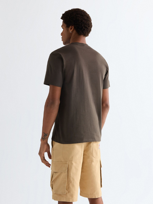 Мужская Футболка Коричневая Regular [3]