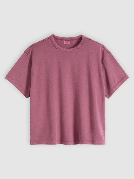 Tricou Rosu Visiniu Relaxed Femei [4]