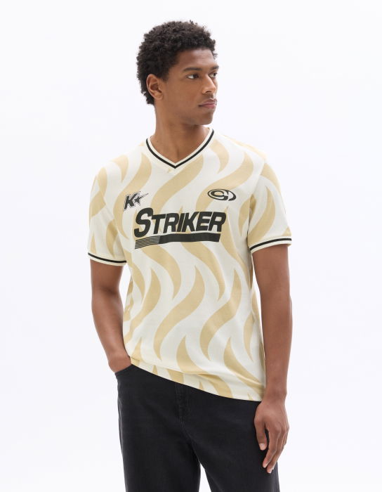 Tricou Bej Oversize Barbati [2]