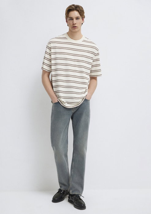 Tricou Ecru Relaxed Barbati [2]