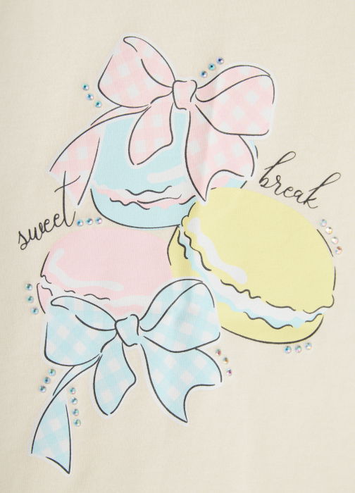 Tricou Gri/Alb Fete 3-10 Ani [4]