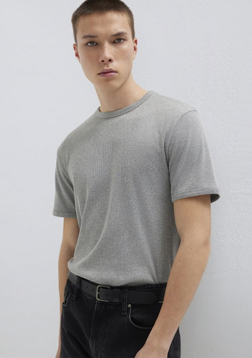 Мужская Футболка Серая Меланж  [2]