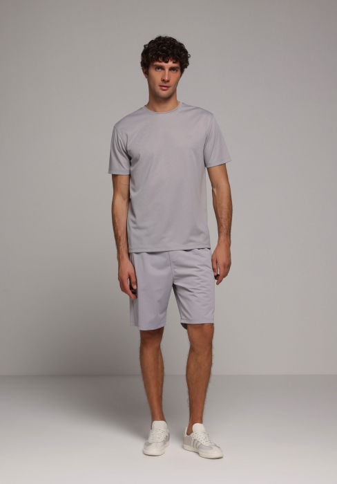 Tricou Gri Deschis Regular Barbati [3]