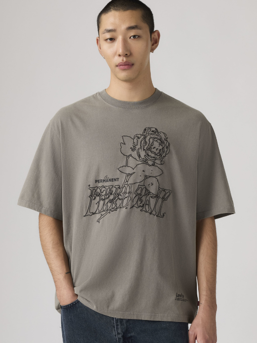 Tricou Gri Relaxed Barbati [2]