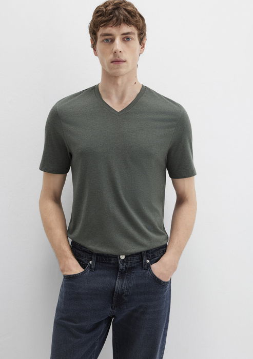 Мужская Футболка Хаки  [2]