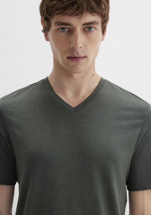 Мужская Футболка Хаки  [5]