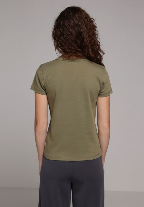 Женская Футболка Хаки [2]