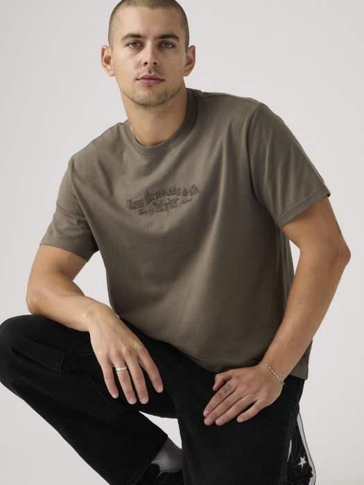 Tricou Haki Relaxed Barbati [3]