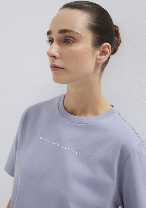 Женская Футболка Лиловая  [2]