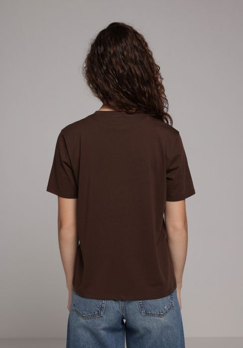 Женская Футболка Коричневая [2]
