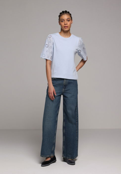 Женская Футболка Светло-Синяя  [3]