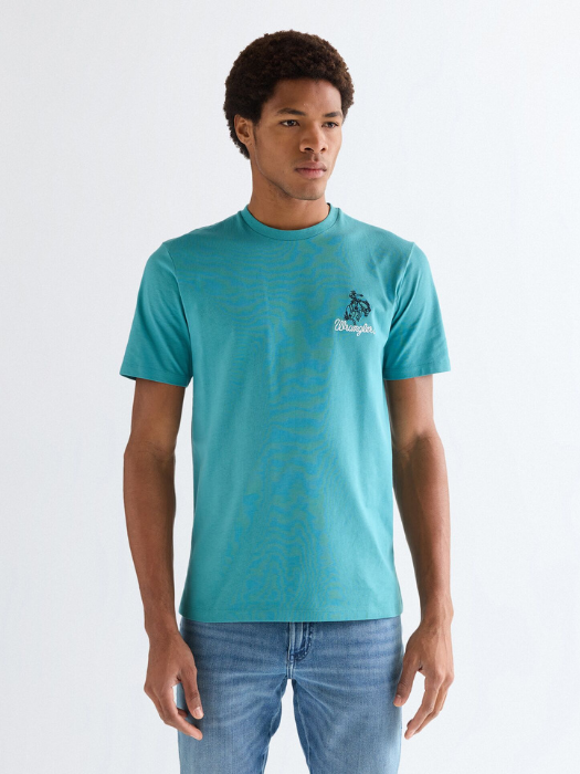 Мужская Футболка Голубая Regular [2]