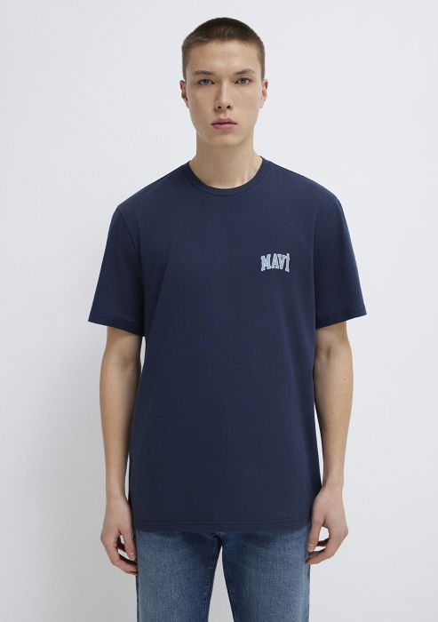 Мужская Футболка Темно-Синяя Regular [3]