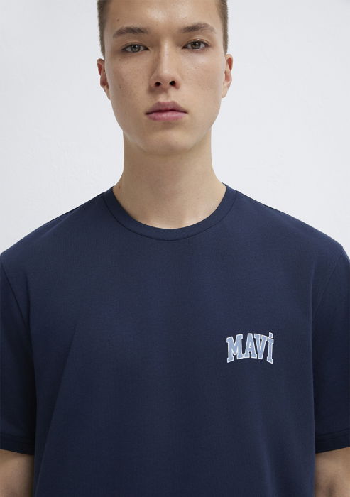 Мужская Футболка Темно-Синяя Regular [6]