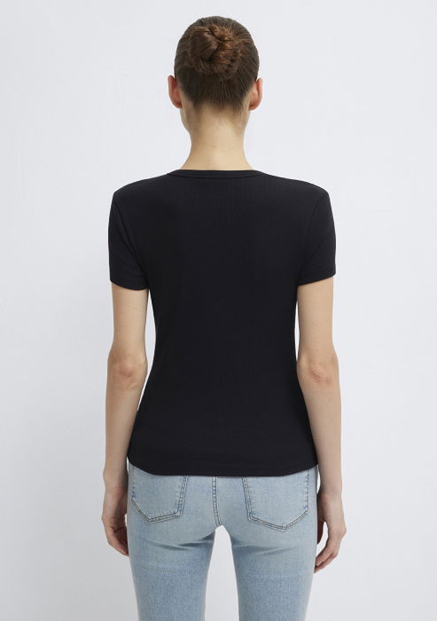 Женская Футболка Чёрная  [6]