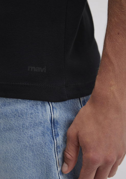 Мужская Футболка Чёрная Fitted [7]