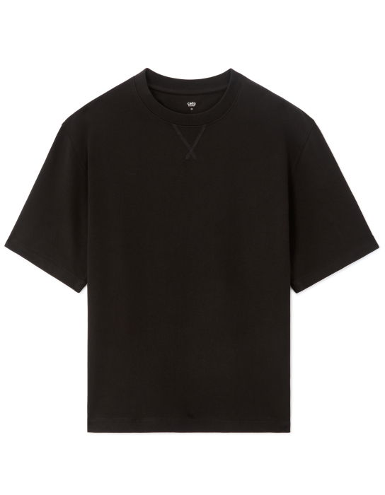 Tricou Negru Oversize Barbati [5]