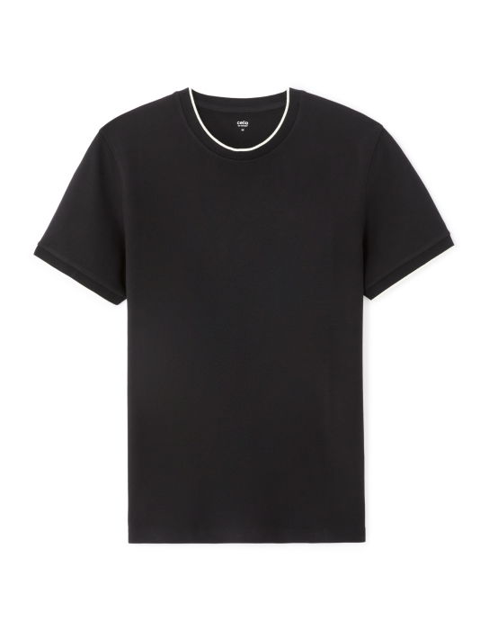 Tricou Negru Regular Barbati [5]