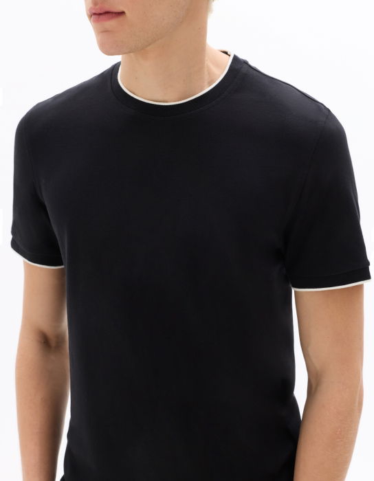 Tricou Negru Regular Barbati [4]