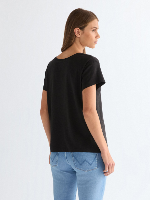Женская Футболка Чёрная Regular [4]